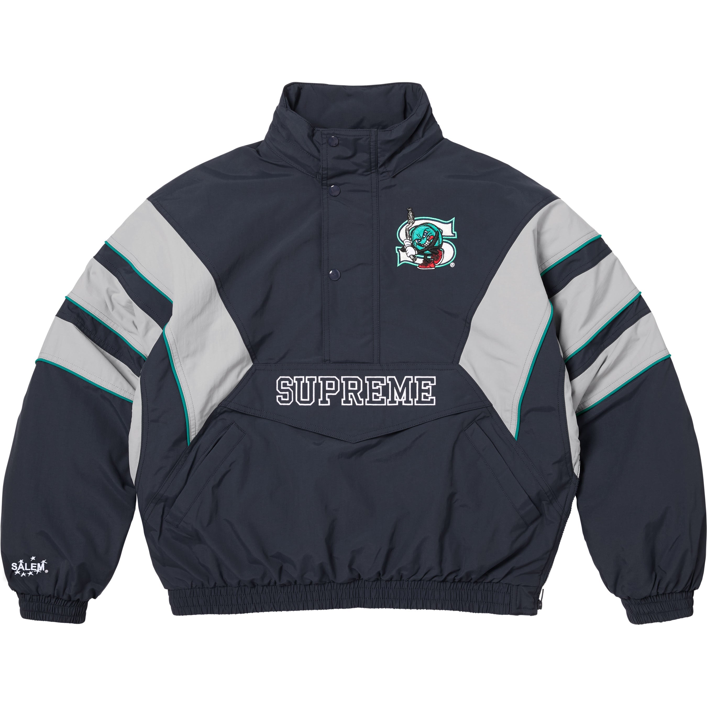 Supreme/SALEM Half Zip Stadium Jacket view 6